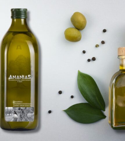 Olivový olej Ananias s řeckými olivami Koroneiki
