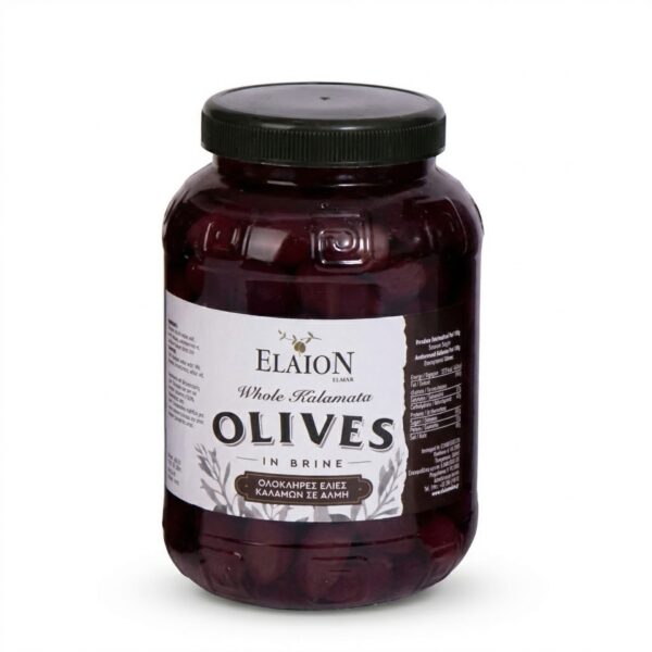 Přírodní Černé Olivy Kalamata bez pecky