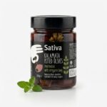 Sativa Kalamata olivy bez pecky s oreganem – marinované 360 g - Obrázek 2