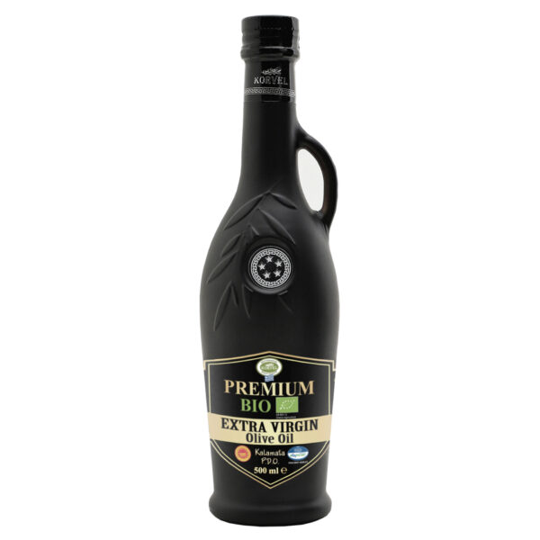 Korvel- řecký extra panenský olivový olej Premium Organic PDO Kalamata